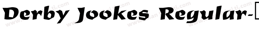 Derby Jookes Regular字体转换